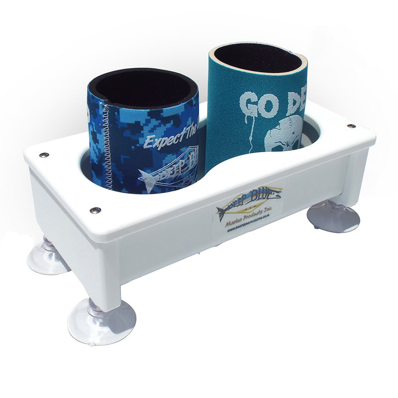 Load image into Gallery viewer, Deep Blue Marine Double Cup Holder/Storage Box [DH-2]
