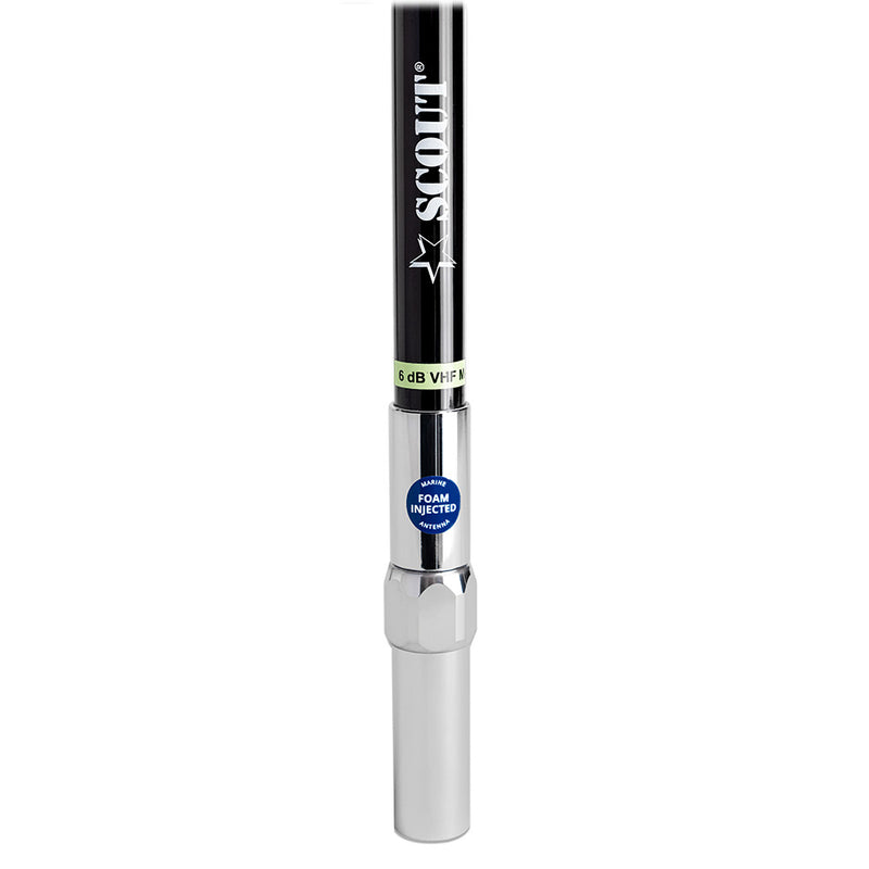 Load image into Gallery viewer, Scout 8&#39; QuickFit Black VHF Antenna w/5M Cable + FME Quick 6 Foam Filled 6db Solid Brass  Copper Element [PF AN NVHF00042T]
