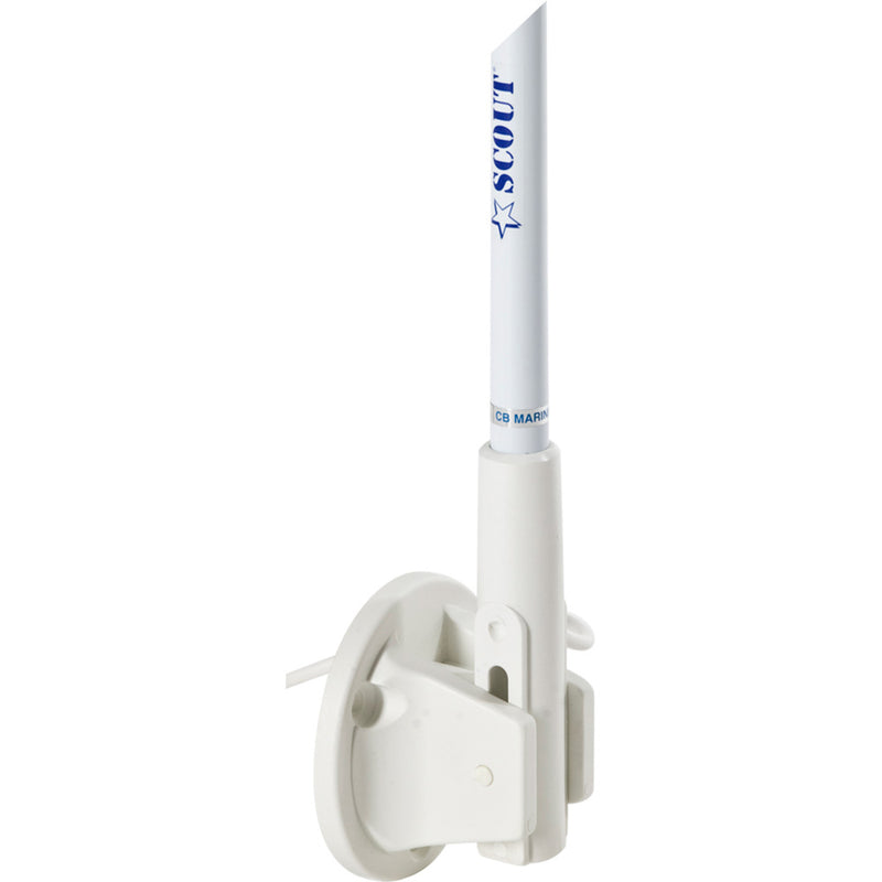 Load image into Gallery viewer, Scout 5&#39; White VHF Antenna 3dB Lift  Lay Mount w/5M RG-58 [PF AN NVHF00005]
