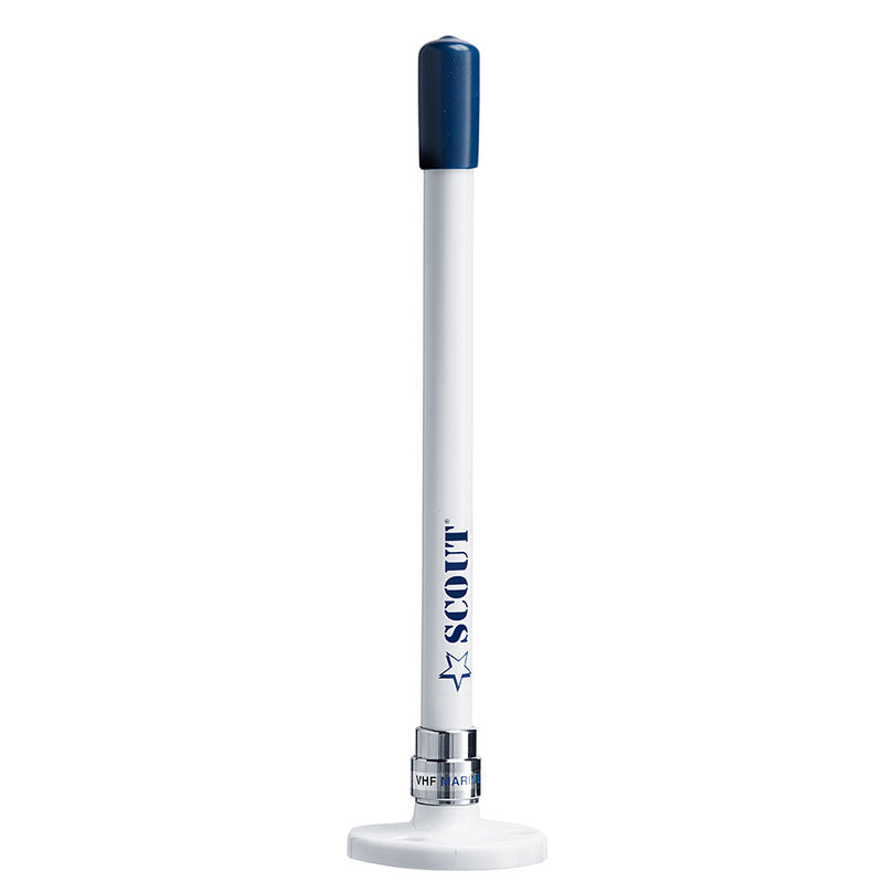 Load image into Gallery viewer, Scout 9&quot; Stubby White VHF Antenna w/Quick Mount Includes 5M RG-58, Mount  Integrated Connector KS-10 [PF AN NVHF00025]
