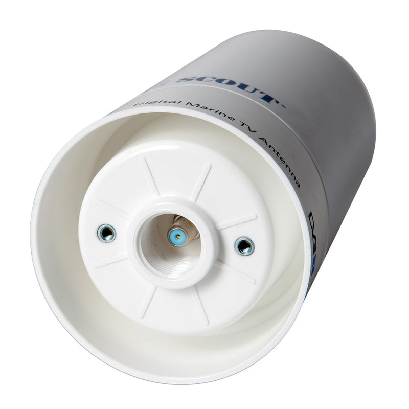 Load image into Gallery viewer, Scout Wave 4&quot; White TV Antenna Omnidirectional 25dB Gain w/10M, 75 ohms, Cable [PF AN NTV002]
