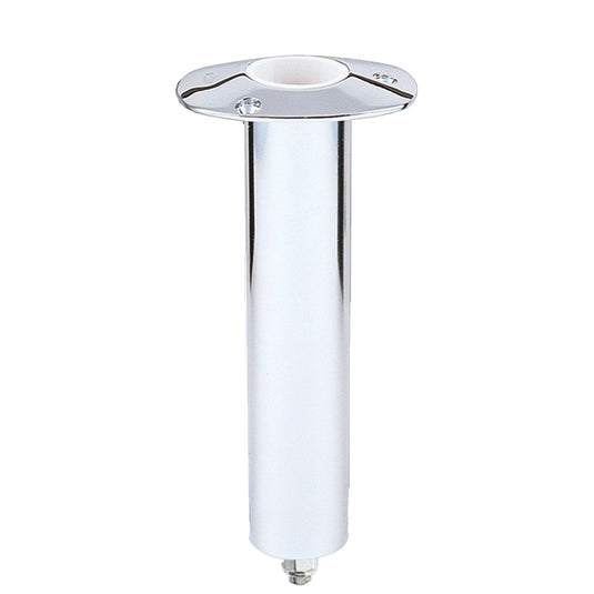 Lee's 0 Degree Stainless Steel Swivel Base Flush Mount Rod Holder - Extra Long Tube 2.25