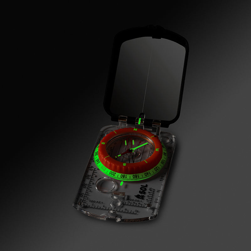 Load image into Gallery viewer, S.O.L. Survive Outdoors Longer Sighting Compass w/Mirror [0140-0030]
